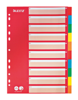 Leitz tabblad A4 10 tabs gekleurd karton