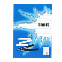 LIMIT A4 2fach rückendrahtgeheftetes Schulheft, Lineatur 21, 16 Blatt
