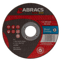 Abracs Proflex Flat Metal Cutting Discs 115mm x 3mm (25 Pack) SKU: ABRA-PF11530FM-25