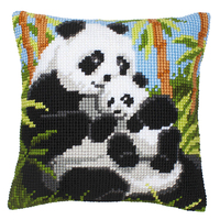 Cross Stitch Kit: Cushion: Panda