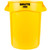 Rubbermaid BRUTE Round Container - 121 Litres - Yellow