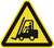 Warnzeichen 200 mm Warnung vor Flurförderzeugen Folie