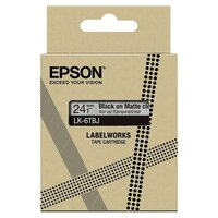 Epson LK-6TBJ Black on Matte Clear Tape Cartridge 24mm - C53S672067