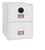 Phoenix Vertical Fire File 2 Drawer Filing Cabinet Finger Lock White FS2252F