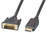 DisplayPort/DVI 24+1 Kabel,A-A St-St, 1m, schwarz