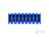 Buchsenleiste, 9-polig, RM 2.54 mm, gerade, blau, 3-640622-9