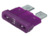 KFZ-Flachsicherung, 3 A, 32 V, violett, (L x B x H) 19.1 x 5.1 x 18.8 mm, 028700