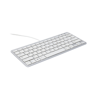 R-Go Clavier Compact, QWERTY (UK), blanc, filaire
