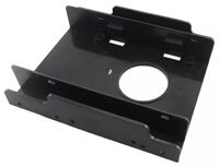 Dual 2.5" HDD/SSD bracket 2.5" to 3.5" HDD/SSD Bracket Plastic Material, Size: 122 100 25mm