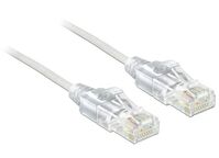 Cable RJ45 Cat.6 UTP Slim 2 m - WhiteNetwork Cables