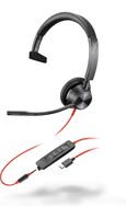 Blackwire 3315 Monaural USB-C , Headset +3.5mm Plug +USB-C/A ,