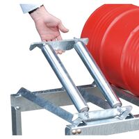Roller supports for drum stand