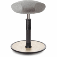 Sitz- Stehhocker Free Regular Triangel kvadrat Divina h.grau schw. /creme