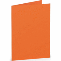 Doppelkarte A7 hoch Orange