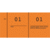 Nummernblock Kompaktblock fortlaufend nummeriert 10 Blöcke/1-1000 orange