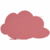 Symbol-Tafel Skinshape Wolke lackiert 100x150cm RAL 3014 altrosa