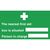 Nearest First Aid Box Sign Made of Vinyl Self Adhesive 150 x 300mm