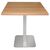 Bolero Square Table Base Made of Stainless Steel with Flat Bottom - 680x400mm