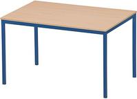 Tisch 1200x800mm, Gestellviolettblau,Platte Buche