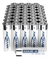 ANSMANN Batterien AA 40 Stück, Alkaline Mignon Batterie, für Lichterkette uvm.