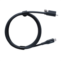 BACHMANN Ochno USB-C kabel met schroef 2,0m zwart