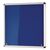 Shield® Heavy duty tamperproof slimline lockable office noticeboards - blue frame