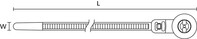 Befestigungsbinder, 1-teilig mit Lamellenfuß und Teller, mit Abstandhalter für Rundlöcher