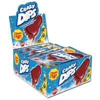 Chupa Chups Crazy Dips Cola Lutscher 24 Packungen je 14g