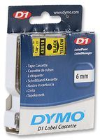 DYMO "D1" Feliratozógép szalag 6 mm x 7 m fekete-sárga /GD43618