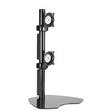 FLAT PANEL DUAL VERTICAL MONITOR TABLE STAND