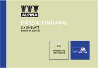Kassa-Eingangsbuch A6q 2x50Bl ALPINA A5152E ASD selbstd.