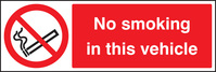 SPARTEX 23008A NO SMOKING IN THE VEHICLE (100X75MM)S/A VINYL