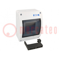 Enclosure: for modular components; IP40; white; No.of mod: 5; ABS