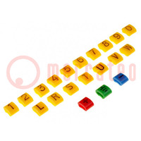 A kit of cable labels; 1.1÷2.5mm; H: 3mm; A: 6mm; L: 5mm; -30÷100°C