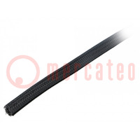 Polyester braid; ØBraid : 9.5mm; polyester; black; -70÷125°C