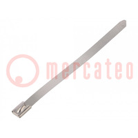 Cable tie; L: 150mm; W: 7.9mm; stainless steel AISI 304; 1112N