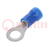 Tip: ring; M5; Ø: 5.2mm; 1.25÷2mm2; crimped; for cable; insulated