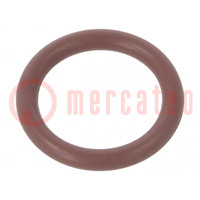 Joint O-ring; FPM; Thk: 2,5mm; Øint: 14mm; maron; -20÷200°C