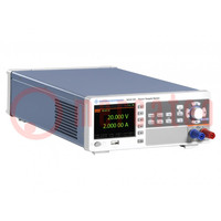 Power supply: programmable laboratory; Ch: 1; 0÷100VDC; 0÷2A; 40W