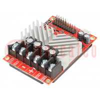 DC-motorcontroller; PWM,RC,TTL,USB micro; 30A; 6÷34V; Ch: 2