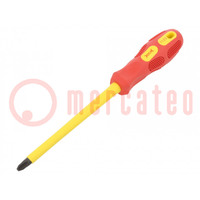 Screwdriver; insulated; Phillips; PH3; Blade length: 150mm