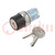 Switch: rotary with key; 22mm; Stabl.pos: 3; silver; none; IP67