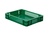 Stapelbehälter in grün, LxBxH 400 x 300 x 75 mm, Wände durchbrochen, Boden geschlossen | KB0474