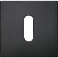 Produktbild zu SOLIDO kulcsrozetta lapos BB, szögletes, rozsdamentes fekete