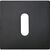Produktbild zu SOLIDO kulcsrozetta lapos BB, szögletes, rozsdamentes fekete