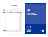 TALONARIO LIDERPAPEL PRESUPUESTO CUARTO ORIGINAL Y COPIA T230