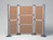 Multifunktionswand Modular Paneele aus Kork, 880 x 1180, kork