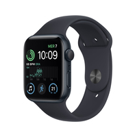 Apple Watch SE OLED 44 mm Cyfrowy 368 x 448 px Ekran dotykowy Czarny Wi-Fi GPS