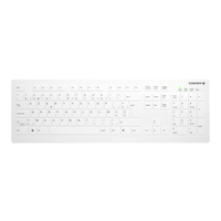 CHERRY AK-C8112 Tastatur RF Wireless AZERTY Belgisch Weiß