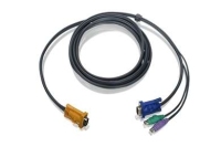 iogear PS/2 KVM Cable 6 Ft Tastatur/Video/Maus (KVM)-Kabel Schwarz 1,8 m